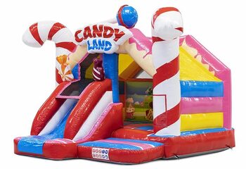 Slide Combo Candy Theme Slide Nadmuchiwany bramkarz na sprzedaż dla dzieci