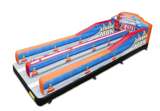 Do kupienia dmuchany tor do zabawy bungee z motywem strongman i opcją biegów dla dzieci i dorosłych Zamów online ciekawe opcje dmuchanych atrakcji dla dzieci do zabaw na świeżym powietrzu tylko w JB Dmuchance 