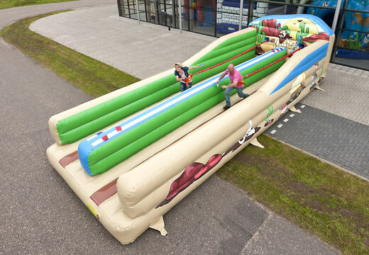 Do kupienia dmuchany tor do biegów skoków bungee z motywem westernu i dzikiego zachodu-opcja dla dzieci i dorosłych Zamów online ciekawe opcje dmuchanych atrakcji dla dzieci do zabaw na świeżym powietrzu tylko w JB Dmuchance 