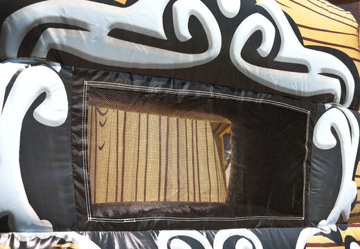 Nadmuchiwana zjeżdżalnia statku pirackiego o efektownym kształcie z fajnymi obiektami 3D i kolorowymi nadrukami dla dzieci. Kup nadmuchiwane zjeżdżalnie online w JB Dmuchańce Polska