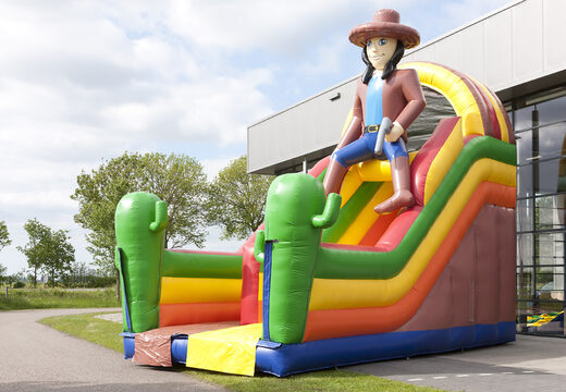 Duża dmuchana wielofunkcyjna zjeżdżalnia w motywie plażowym z brodzikiem, imponującym obiektem 3D, świeżymi kolorami i przeszkodami 3D dla dzieci. Zamów nadmuchiwane zjeżdżalnie już teraz online w JB Dmuchańce Polska