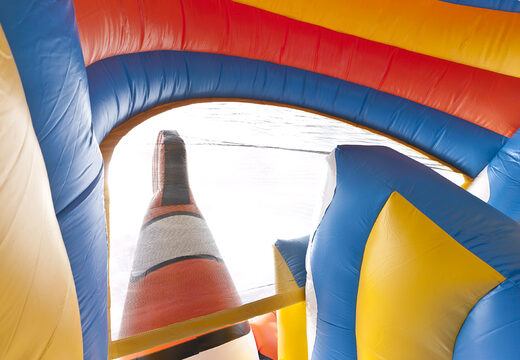 Wielofunkcyjna dmuchana zjeżdżalnia z motywem błazenków z brodzikiem, imponującym obiektem 3D, świeżymi kolorami i przeszkodami 3D dla dzieci. Kup nadmuchiwane zjeżdżalnie online w JB Dmuchańce Polska