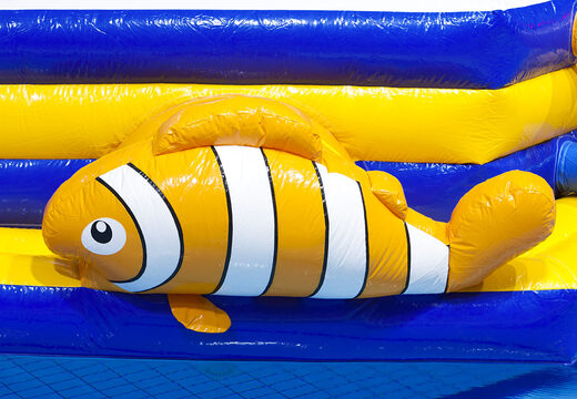 Kup unikalny podwójny dmuchany tor przeszkód Zig Zag Zee dla młodszych i starszych. Zamów gry w nadmuchiwany basen już teraz online w JB Dmuchańce Polska