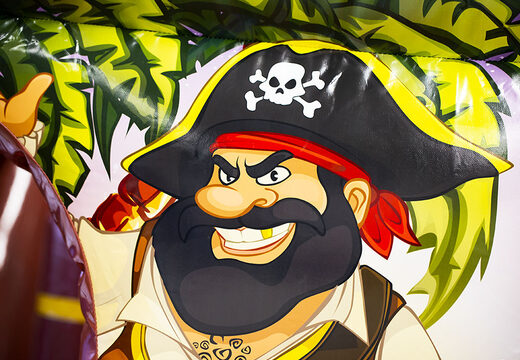 Zamów mini łódź piracką 9m dmuchany tor przeszkód z obiektami 3D dla dzieci. Kup nadmuchiwane tory przeszkód online już teraz w JB Dmuchańce Polska