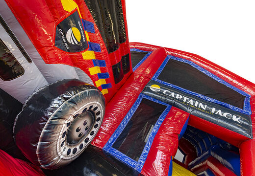 Wykonane na spersonalizowany dmuchane zamki Captian Jack Multiplay Fire Brigade Indoor są idealne na każdą imprezę. Zamów promocyjne zamki do skakania w JB Dmuchańce Polska