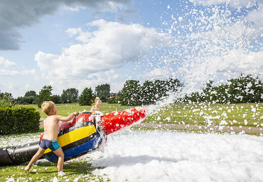 Na sprzedaż kolorowa dmuchana armatka pistolet do piany dla dzieci.Zamów dmuchane obiekty do ciekawych zabaw od producenta JB Dmuchance