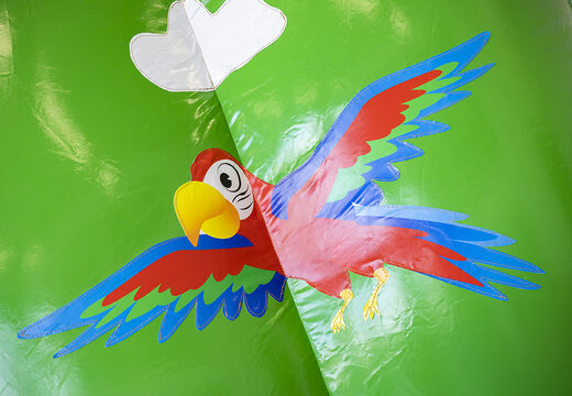 Kup zjeżdżalnię Giraffe Slide Super w wesołych kolorach, z obiektami 3D i ładnym nadrukiem na bocznych ścianach. Zamów nadmuchiwane zjeżdżalnie już teraz online w JB Dmuchańce Polska