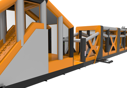 Nadmuchiwany tor przygodowy Giga o długości 48,5 m dla dzieci. Zamów nadmuchiwane tory przeszkód już teraz online w JB Dmuchańce Polska