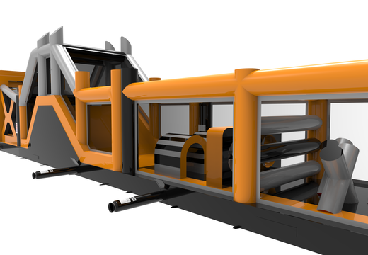 Nadmuchiwany tor przygodowy Giga o długości 48,5 m dla dzieci. Zamów nadmuchiwane tory przeszkód już teraz online w JB Dmuchańce Polska