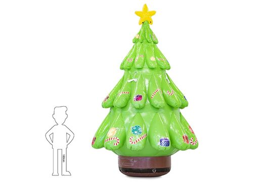 Kup przyciągającą wzrok dmuchaną choinkę z bombkami o wysokości 4 metry do postawienia przy firmie. Zamów wyjątkowe dmuchańce dmuchane atrakcje świąteczne jako zewnętrzna ozdoba do twojego sklepu tylko od JB Dmuchance