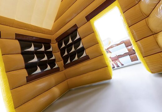 Do kupienia domek dmuchana chatka świętego mikołaja, z wnętrzem do dowolnej aranżacji.Zamów online dmuchane obiekty dekoracyjne od producenta JB Dmuchance