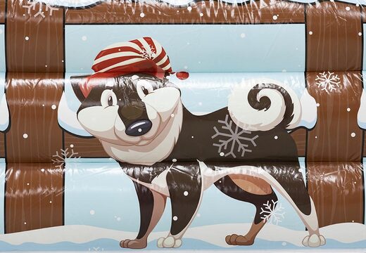 Do kupienia domek dmuchana chatka świętego mikołaja, z wnętrzem do dowolnej aranżacji.Zamów online dmuchane obiekty dekoracyjne od producenta JB Dmuchance