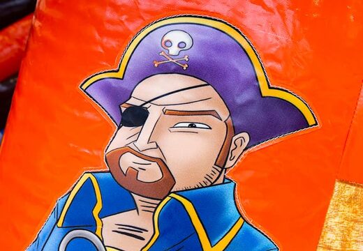 Zamów nadmuchiwany, otwarty, wielozadaniowy dmuchany zamek ze zjeżdżalnią w pirackim motywie dla dzieci. Kup dmuchane zamki online w JB Dmuchańce Polska