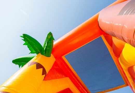 Duży dmuchany zamek, otwarty, wielofunkcyjny, kryty bramkarz piracki ze zjeżdżalnią dla dzieci. Kup dmuchane zamki online w JB Dmuchańce Polska