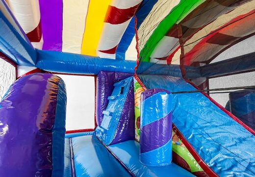 Zamów dmuchany zamek candyland w wyjątkowym designie, zjeżdżalnię i obiekty 3D dla dzieci. Kup dmuchane zamki online w JB Dmuchańce Polska