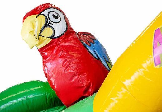 Zamów dmuchany zamek slidebox w motywie Haiwaii ze zjeżdżalnią dla dzieci. Kup dmuchane zamki online w JB Dmuchańce Polska