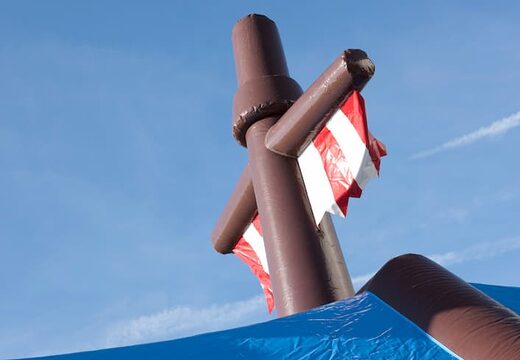 Kup nadmuchiwany zamek piratów ze strzelanką z grą strzelankową i zjeżdżalnią dla dzieci. Zamów dmuchane zamki do skakania online w JB Dmuchańce Polska