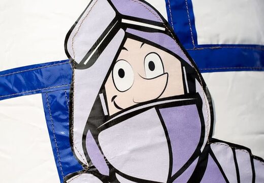 Nadmuchiwany, wielofunkcyjny, zadaszony zamek do skakania Midi w stylu zamkowym. Kup dmuchane zamki w JB Dmuchańce Polska online