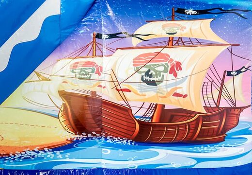 Kup nadmuchiwany dmuchany zamek dla wielu graczy w pirackim stylu ze zjeżdżalnią dla dzieci. Zamów nadmuchiwane dmuchane zamki online w JB Dmuchańce Polska