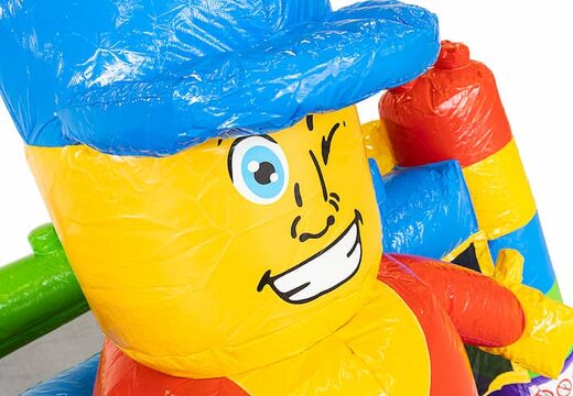 Mini dmuchany zamek z motywem superbloków ze zjeżdżalnią do kupienia. Zamów nadmuchiwane dmuchane zamki online w JB Dmuchańce Polska