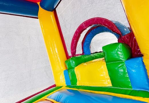 Kup mini dmuchany zamek z motywem flaminga ze zjeżdżalnią dla dzieci. Zamów nadmuchiwane dmuchane zamki online w JB Dmuchańce Polska