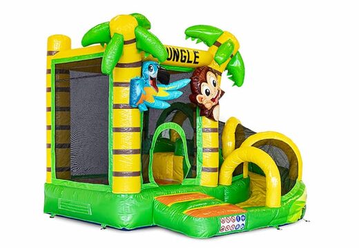 Kup mały nadmuchiwany dmuchany zamek do zabawy w domu w motywie dżungli dla dzieci. Zamów dmuchane zamki do skakania online w JB Dmuchańce Polska