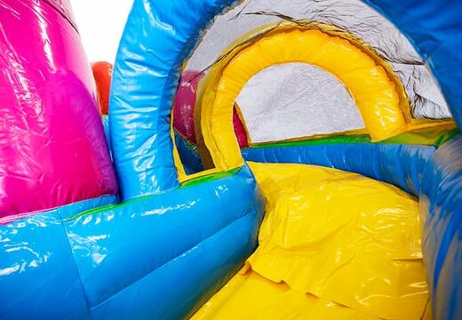 Kup mini dmuchany zamek dla wielu graczy w motywie jednorożca ze zjeżdżalnią dla dzieci. Zamów nadmuchiwane dmuchane zamki online w JB Dmuchańce Polska