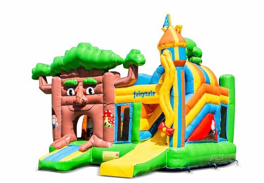 Kup dmuchany wielofunkcyjny dmuchany zamek do zabawy w bajkowym stylu ze zjeżdżalnią dla dzieci. Zamów dmuchane zamki do skakania online w JB Dmuchańce Polska