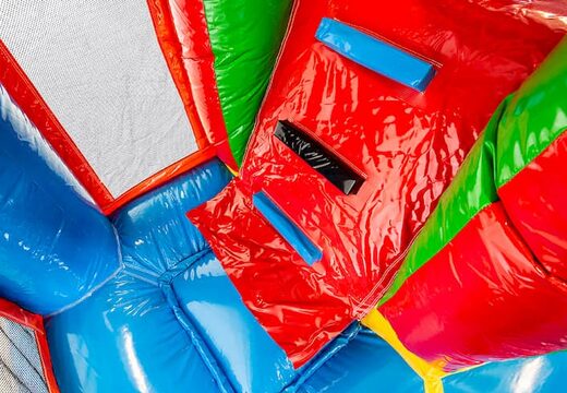 Średni nadmuchiwany leżaczek ze zjeżdżalnią w stylu Hawajów dla dzieci. Zamów nadmuchiwane leżaczki online w JB Dmuchańce Polska