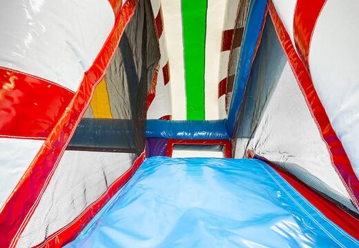 Kup dmuchany zamek Multiplay L Candyworld ze zjeżdżalnią dla dzieci. Zamów nadmuchiwane dmuchane zamki online w JB Dmuchańce Polska