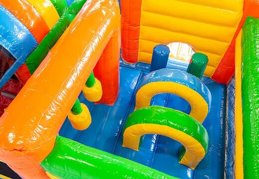 Kup średni dmuchany, wielozadaniowy, dmuchany zamek ze zjeżdżalnią dla dzieci. Zamów dmuchane zamki do skakania online w JB Dmuchańce Polska
