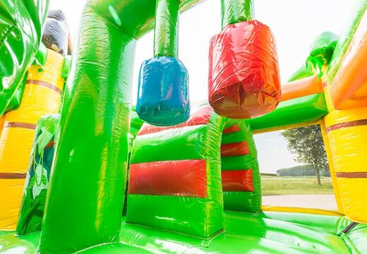 Wielofunkcyjny bramkarz safari goryl ze zjeżdżalnią, zabawnymi obiektami na powierzchni do skakania i efektownymi obiektami 3D dla dzieci. Kup nadmuchiwane leżaczki online w JB Dmuchańce Polska