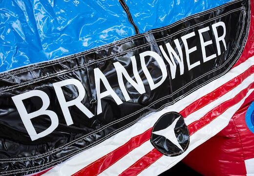 Zamów średni dmuchany zamek strażacki ze zjeżdżalnią dla dzieci. Kup dmuchane zamki do skakania online w JB Dmuchańce Polska