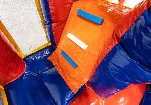 Średni nadmuchiwany leżaczek wielozadaniowy z motywem formuły 1 ze zjeżdżalnią dla dzieci. Zamów nadmuchiwane leżaczki online w JB Dmuchańce Polska