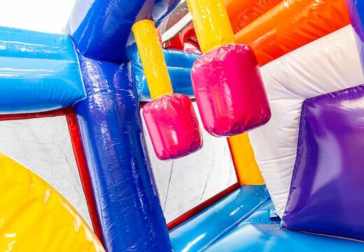 Zamów leżaczkę w motywie flaminga ze zjeżdżalnią dla dzieci. Kup nadmuchiwane leżaczki online w JB Dmuchańce Polska