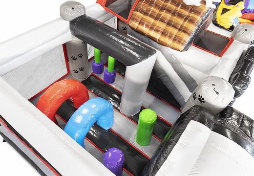 Kup nadmuchiwaną poduszkę powietrzną o tematyce zwierzęcej z dużym psem dla dzieci