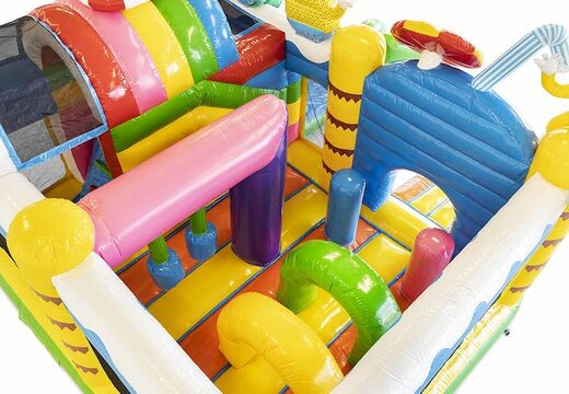 Summer Party Theme Nadmuchiwana poduszka powietrzna ze zjeżdżalnią na sprzedaż dla dzieci