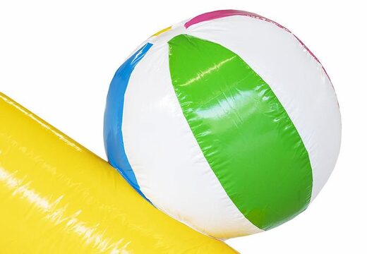 Nadmuchiwany bramkarz kaczka świat żółty niebieski z kaczką na sprzedaż dla dzieci