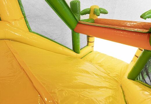 Zamów modułowy 19-metrowy tor przeszkód o tematyce dżungli z odpowiednimi obiektami 3D dla dzieci. Kup nadmuchiwane tory przeszkód online już teraz w JB Dmuchańce Polska