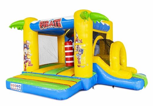 Kup kompaktową nadmuchiwaną poduszkę powietrzną w pirackim motywie dla dzieci