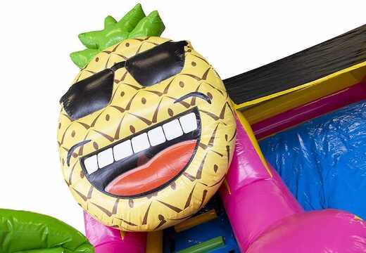 Kup nadmuchiwany kompaktowy dmuchany zamek zjeżdżalni dla dzieci w motywie hawajskim