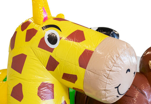 Zamów nadmuchiwany dmuchany zamek Mini Multiplay w motywie Dżungla dla dzieci. Kup dmuchane zamki do skakania w JB Dmuchańce Polska