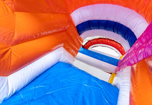 Na sprzedaż dmuchana poduszka powietrzna Mini Multiplay z motywem Flamingo dla Twoich dzieci. Zamów nadmuchiwane poduszki powietrzne w JB Dmuchańce Polska