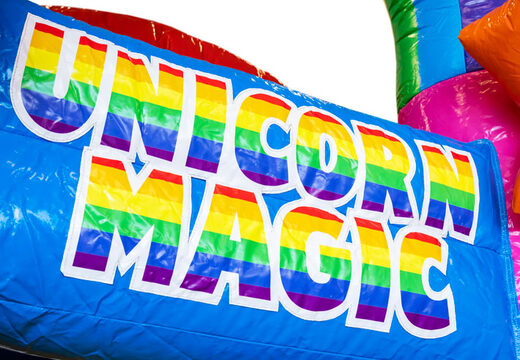 Do sprzedania nadmuchiwany dmuchany zamek Mini Multiplay z motywem Jednorożca dla dzieci. Zamów teraz dmuchane zamki do skakania w JB Dmuchańce Polska