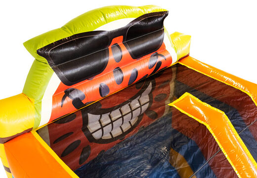 Kup dmuchaną poduszkę Multi Slide ze zjeżdżalnią w karaibskim motywie dla swoich dzieci. Zamów teraz nadmuchiwane poduszki powietrzne online w JB Dmuchańce Polska