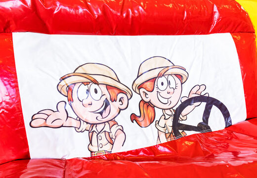 Kup nadmuchiwany dmuchany zamek safari z wieloma pudełkami