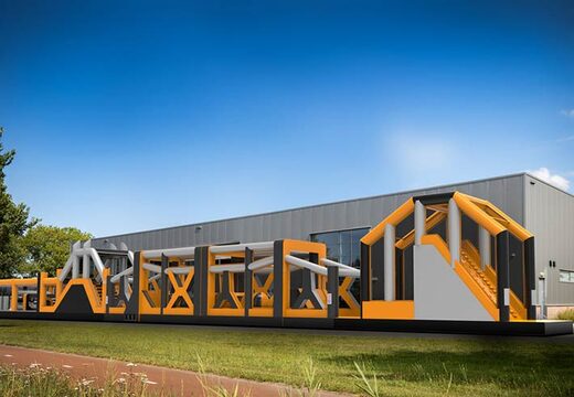 Mega dmuchany zamek z przeszkodami