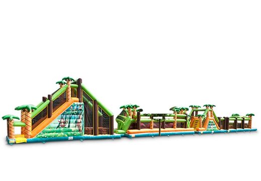 Duży dmuchany zamek z motywem dżungli