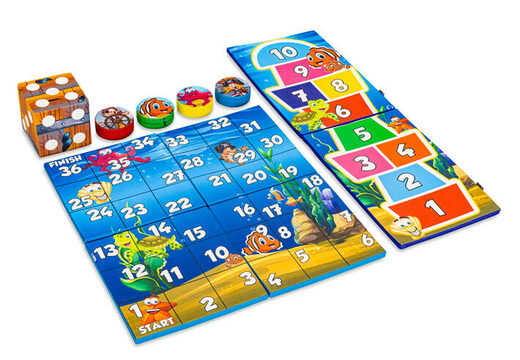 Kolorowy zestaw gier z przodu Softplay w temacie Pirate Seaworld