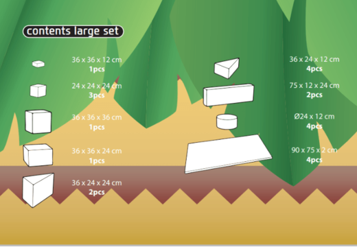 Kup zawartość zestawu Softplay Large w temacie Dżungla - Dino online